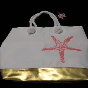 Ion Luggage Starfish Vacation Tote Nautical Theme